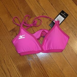 NWT Mizuno Neon Pink Bikini Volleyball Top sz. Small